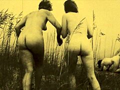 Vintage lesbian porn featuring a hairy pussy and vintage erotic confessions
