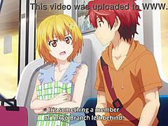 Sexy teen in panties gets naughty in Japanese anime uncensored video