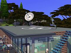Nieuw geleverd Sims 4-model met wulpse borsten