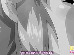 Asiatiske tegneseriepiger engagerer sig i offentlige seksuelle handlinger i animeret hentai-video 19