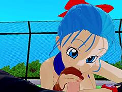 Bulma's tight ass gets massaged and fucked in HD Hentai video