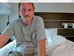 Homemade video of an older guy pleasuring a horny slut's vagina