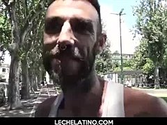 Straight Latino Hunk Gets Ripped and Sucked in Public