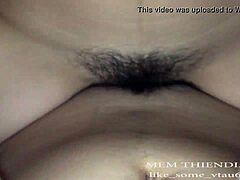 cucumber play in two holes for anal pleasure
