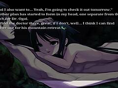 Watch the guide of a Japanese game with sexy Saya and her small tits