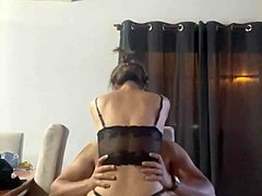 Amateur Latina shows off her big ass in a stunning thong