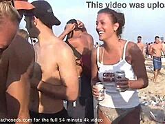 Public nudity and wet tshirt competition at vintage spring break party