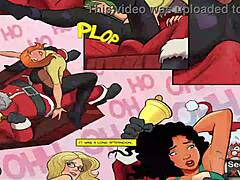 Tegneserie tenåring Bubble Butt blir stygge i hardcore gruppesek med julenissen