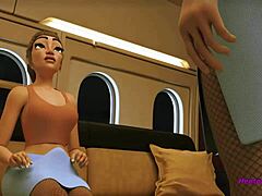 Si stewardess animasi futa mendapat sodokan anal di dalam pesawat