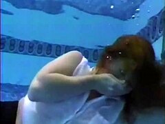 Underwater action makes the hot divas very horny