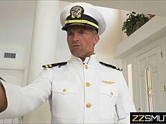 Stepdaughter gets disciplined with cock by Navy commander stepdad