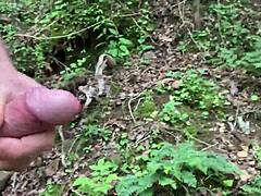 Outdoor masturbation leads to a natural orgasm