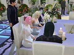 Naruto Hentai Aflevering 79: Sakura's bruiloft deel 2: Vrouw wordt in haar kont geneukt en genaaid