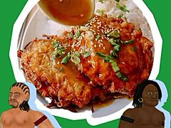 Asijský zápasník Nico Moron v jídelním souboji