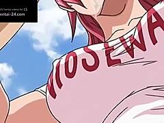 Titta på en ocensurerad anime-video med en stor rumpa med engelska undertexter