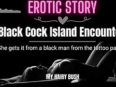 Steamy audio sex story features a big black cock
