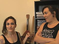 Double domination and sensual handjob with Rizzo Ford and Sinn Sage