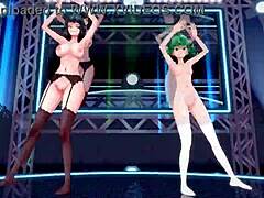 Fubuki e Tatsumaki si dedicano a uno spogliarello sensuale e a una danza