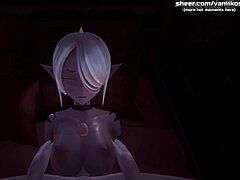 Mladá anime elfka dává úžasný titjob po tom, co sedí v 1080p60fps se svou malou a dráždivou kundičkou. Nejvzrušivější okamžiky mé hry na Monster Girl Island